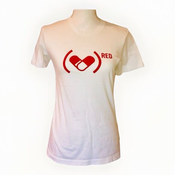 (RED) Tee Bono U2 Y2K 2000s HIV AIDS Global Fund 90s Band Rock Concert Small Tee - Picture 1 of 6